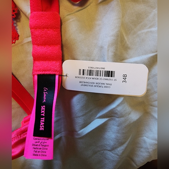 NWT La Senza Hot Pink Sexy Tease Lightly Lined Bra - Picture 5 of 6